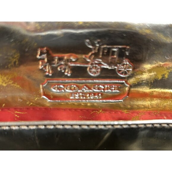 Coach Gold Metallic Make Up/Cosmetic Bag. Limited Edition. - Picture 10 of 13